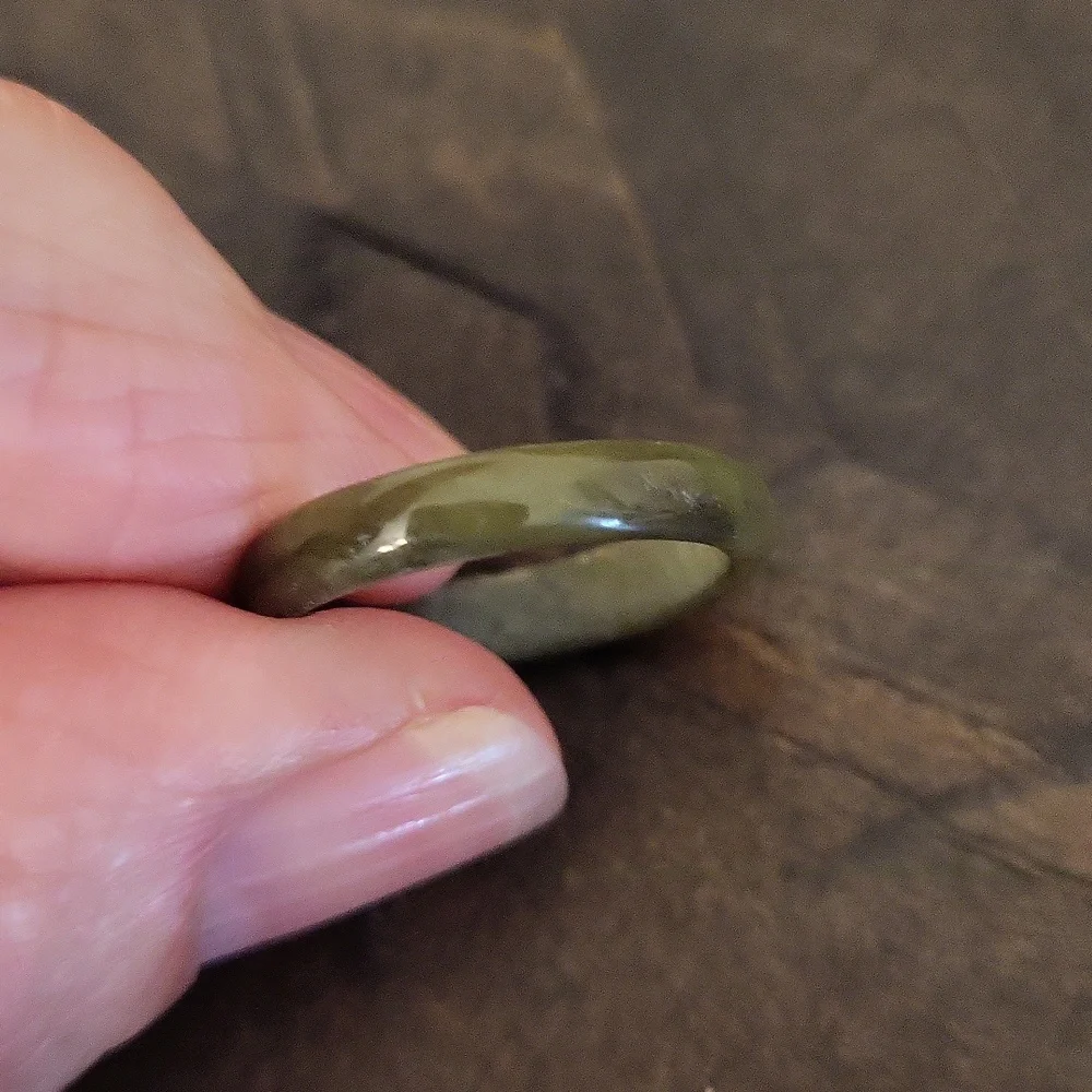 Jade Gemstone Band Ring